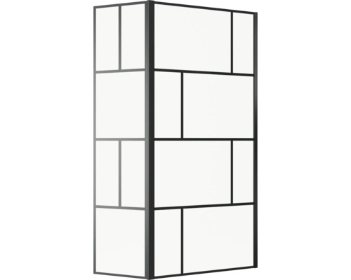 Duschwand mit Rahmen in Klarglasoptik