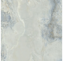 Feinsteinzeug Wand- und Bodenfliese Sheffield blue poliert und rektifiziert 119 x 119 x 1,05 cm