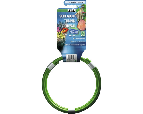Aquarienschlauch JBL 12/16 mm 2,5 m, grün JBL Schlauch, 2,5 Meter lang, für Aquarien