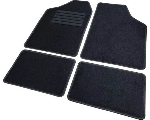 Vier schwarze Automatten