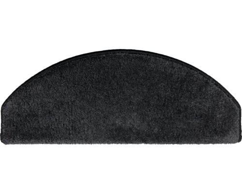 Halbrunde, anthrazitfarbene Stufenmatte