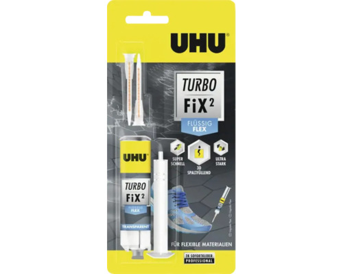 Uhu Turbo Fix 2 Flüssig Flex Klebstoff Verpackung
