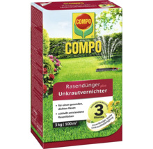 Compo Rasendünger plus Unkrautvernichter, 3 Kilogramm Packung