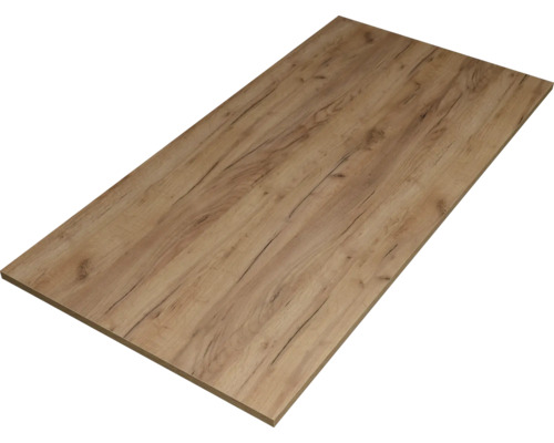 Tischplatte Span Eiche astig mit ABS Kante 2000 x 800 x 25 mm Holz Arbeitsplatte