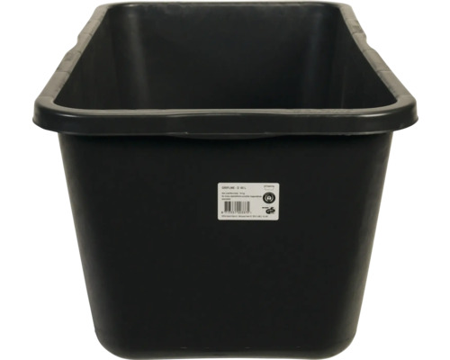 Rechteckige Mörtelwanne aus Kunststoff mit Griffen, 65 Liter Fassungsvermögen