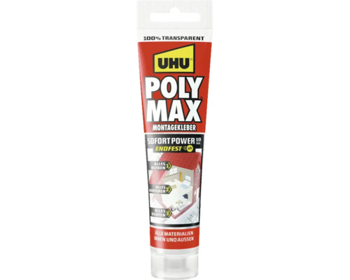 UHU POLY MAX Sofort Power Montagekleber 115 g