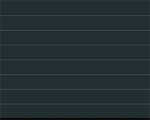 Garagentor mit horizontaler Sicke