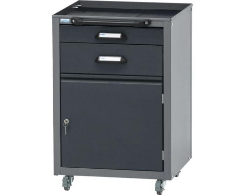 Werkstattwagen mit zwei Schubladen und einem Schrank