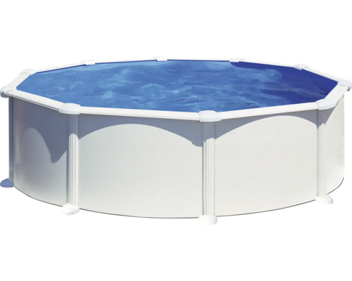 Aufstellpool mit Wasserfüllung