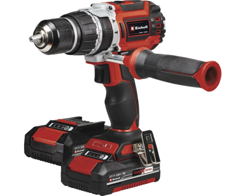 Einhell Akku-Bohrschrauber mit Zusatzhandgriff und zwei Akkus