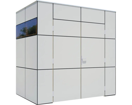 Moderne Gartenlaube mit Fenster und Tür