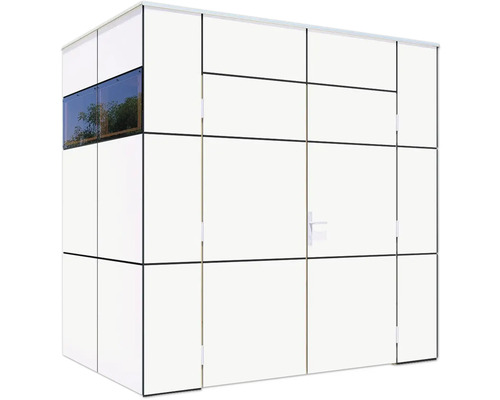 Modernes Gartenhaus mit Tür und Fenster