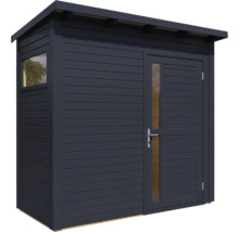 Gartenhaus Bertilo Pentus 1 inkl. Fußboden 247 x 143 cm anthrazit