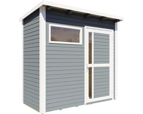 Gartenhaus mit Fenster und Tür