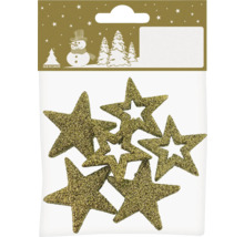 Dekosterne mit Glitter im Pack