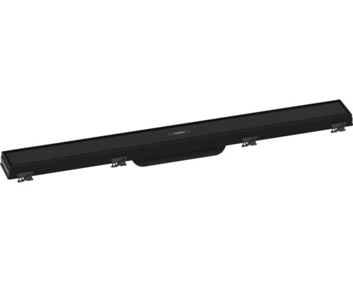 Fertigset Duschrinne hansgrohe RainDrain Match 655 mm schwarz matt 56037670 Hansgrohe Ablaufgarnitur für Dusche