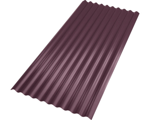 Gutta Wellplatte Shelltec Sinus 95/34 rot 2000 mm x 950 mm x 4 mm Profilblech für Dacheindeckung