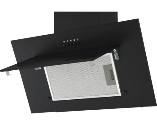 Schwarze Dunstabzugshaube mit Filter