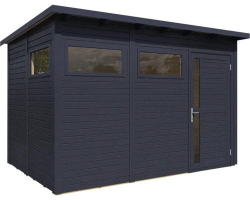 Holzgartenhaus mit Fenster und Tür