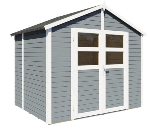 Gartenhaus aus Holz mit Doppeltür und Fenstern