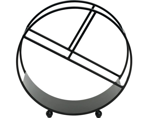 Runder Kaminholzständer aus Metall