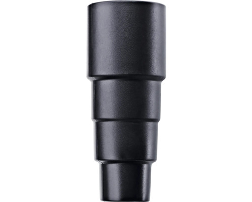 Schwarzer Staubsauger-Adapter aus Kunststoff