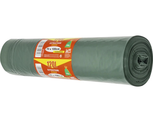 Rolle Müllsäcke, 120 Liter, extra stark, circa 70 x 100 Zentimeter