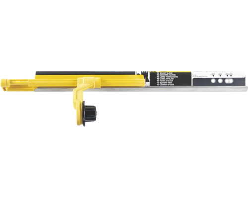 Glasschneider mit gelbem Griff und schwarzem Stellrad