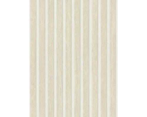 Vliestapete 39109-7 Elements II Holzpaneel beige Holzpaneele mit vertikalen Streifen für Wand- und Deckengestaltung