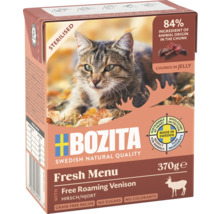 Bozita Fresh Menu Katzenfutter mit freilaufendem Wild, 370 Gramm Packung