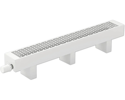 Licon Heat Standkonvektor KORALINE Basic LKB H 190 x L 2000 x T 180 mm weiß Weißer Bankheizkörper mit Thermostatventil