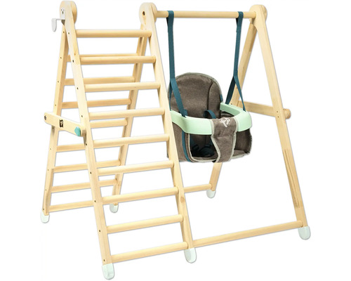 Klettergerüst mit Babyschaukel Active Tots 101x84x101 cm Holz