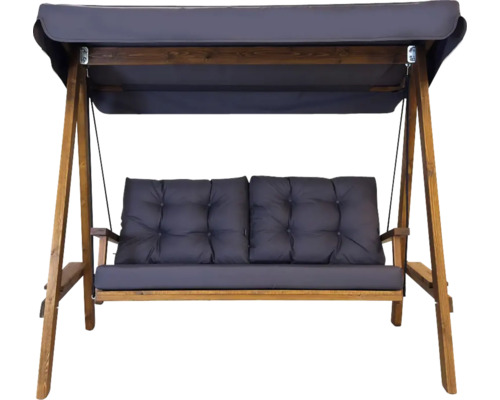 Gartenschaukel mit Holzrahmen und gepolsterten Auflagen