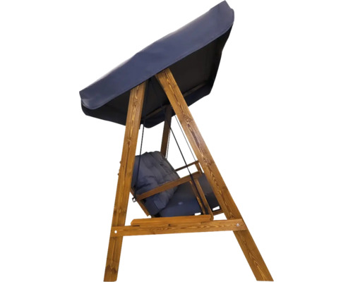 Gartenschaukel mit Holzrahmen und Stoffbezug