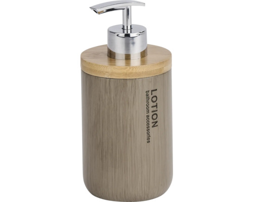 Seifenspender aus Bambus und Metall für Badezimmer