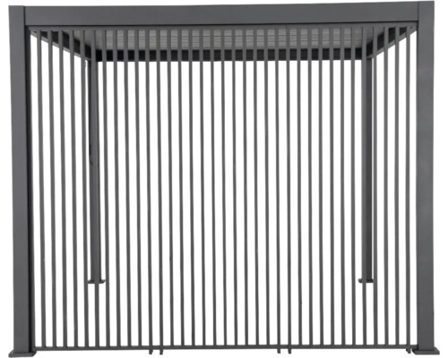 Graue Metallpergola für den Außenbereich