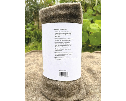 Filzmanschette für Pflanzen als natürlicher Wasserspeicher