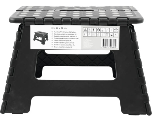 Klappbarer Tritthocker aus Kunststoff, extra groß
