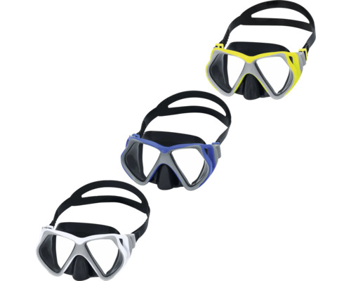 Drei Tauchmasken mit verstellbarem Kopfband für Erwachsene