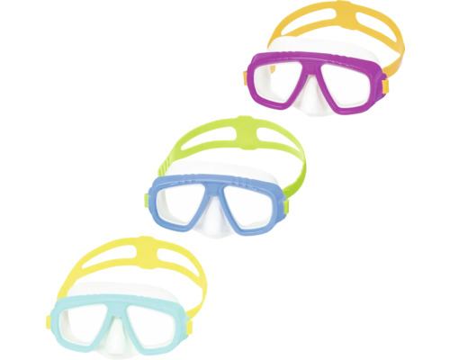 Mehrfarbige Tauchermasken für den Schwimmbadbesuch