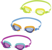 Drei Schwimmbrillen mit unterschiedlichen Farben