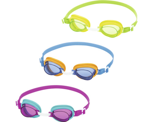 Bestway® Schwimmbrille Aqua Burst Drei Schwimmbrillen mit unterschiedlichen Farben