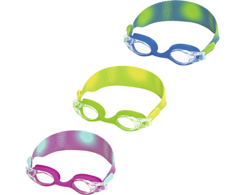 Drei Schwimmbrillen mit verstellbarem Band