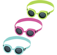 Drei Schwimmbrillen in verschiedenen Farben