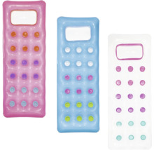 Drei aufblasbare Luftmatratzen mit Liegefläche und Noppen