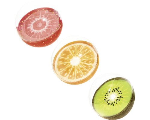Illustration von Erdbeere, Orange und Kiwi in Scheiben