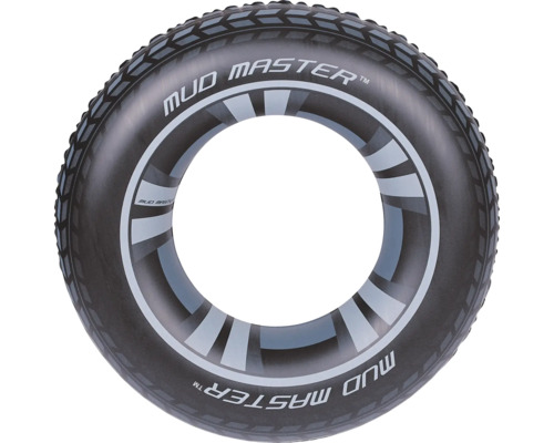 Aufblasbarer Schwimmreifen im Reifen Design mit Mud Master Aufschrift