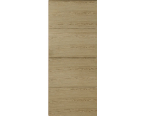 Holztür mit horizontalen Rillen