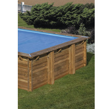 Sommerabdeckplane für Holzpool City quadratisch 195x195 cm blau