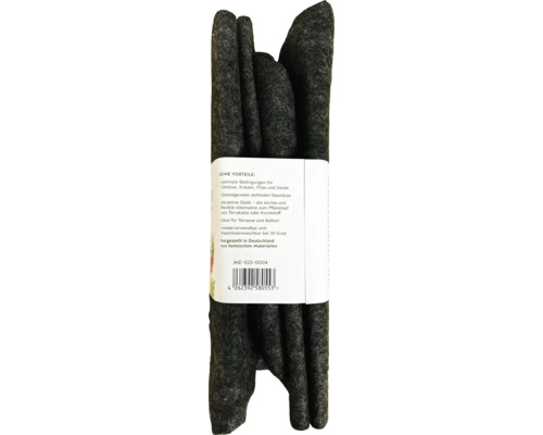 Filz-Pflanztasche mit Produktinformationen